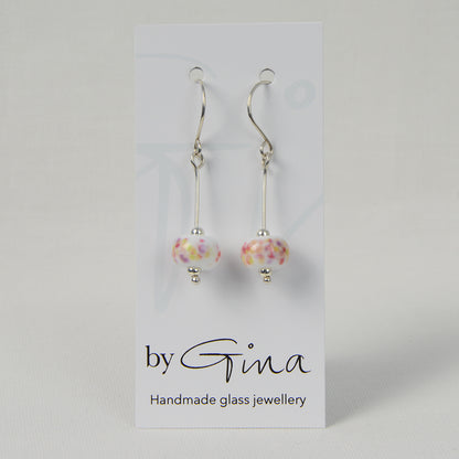 Confetti glass bead earrings
